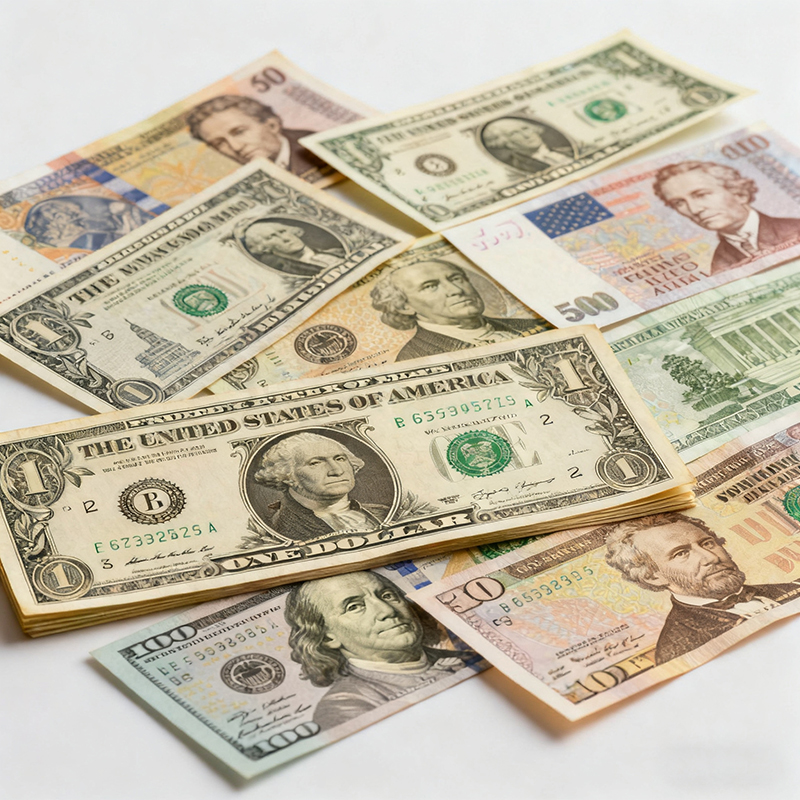 各国货币图卡套装